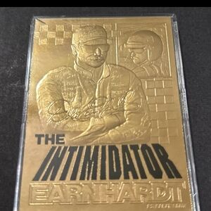 NASCAR The Intimidator Dale Earnhardt 23kt Gold Trading Card